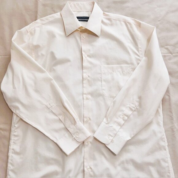 ML Material London Mens Shirt L Pale Yellow Button down Coolest Comfort read - Picture 3 of 8